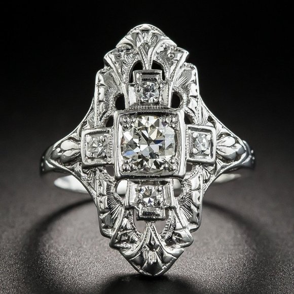 💞Beautiful 925 Silver Plated CZ Diamond Ring for Women, MARR9264 - Picture 1 of 5